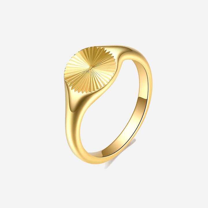 Rizavelle | Anillo Sunburst en Oro de 18 Quilates