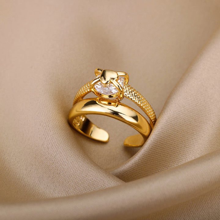 Melaniquee | Anillo de Oro de 18 Quilates