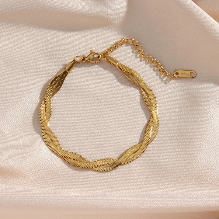 Madiorelle | Pulsera de Oro de 18K con Diseño Torcido