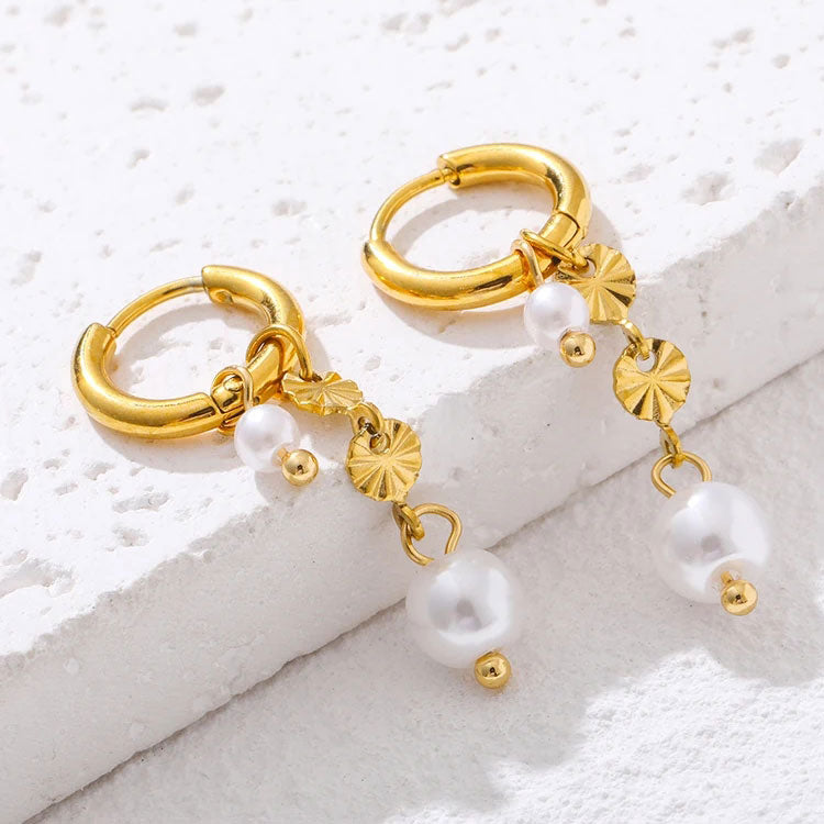 Lyannette | 18K Gold Sun Earrings