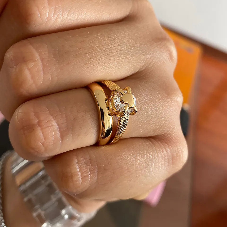 Melaniquee | Anillo de Oro de 18 Quilates