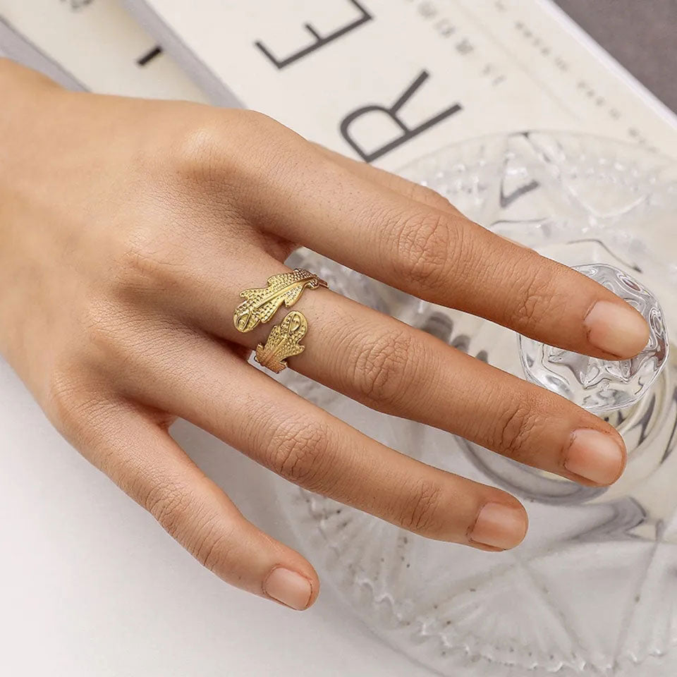 Janirelle | Anillo de Coral en Oro de 18 Quilates