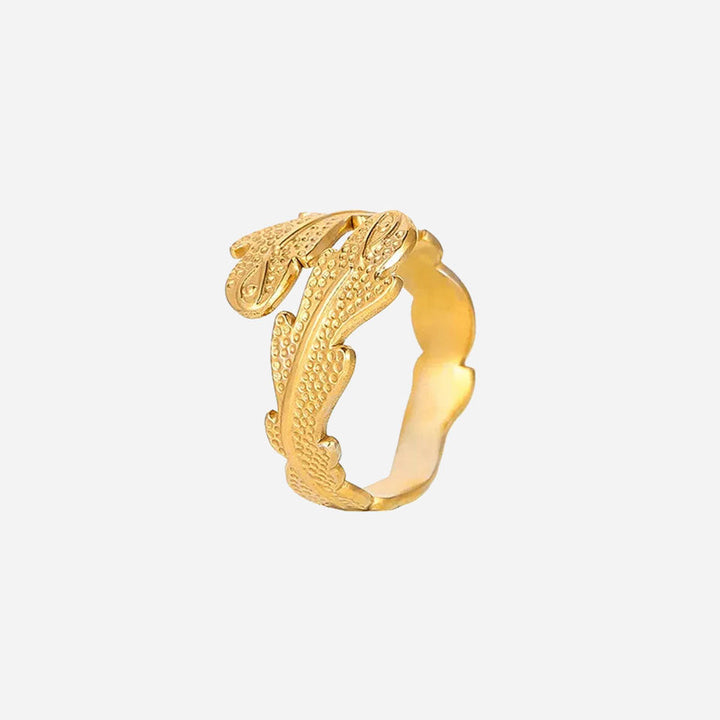 Janirelle | Anillo de Coral en Oro de 18 Quilates