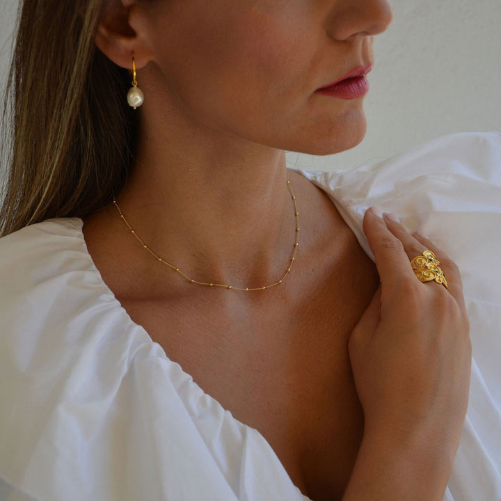 Jaurelynn | Collar de Oro de 18 Quilates