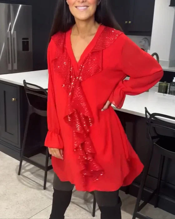 Belén™ | Blusa con volantes y estilo elegante