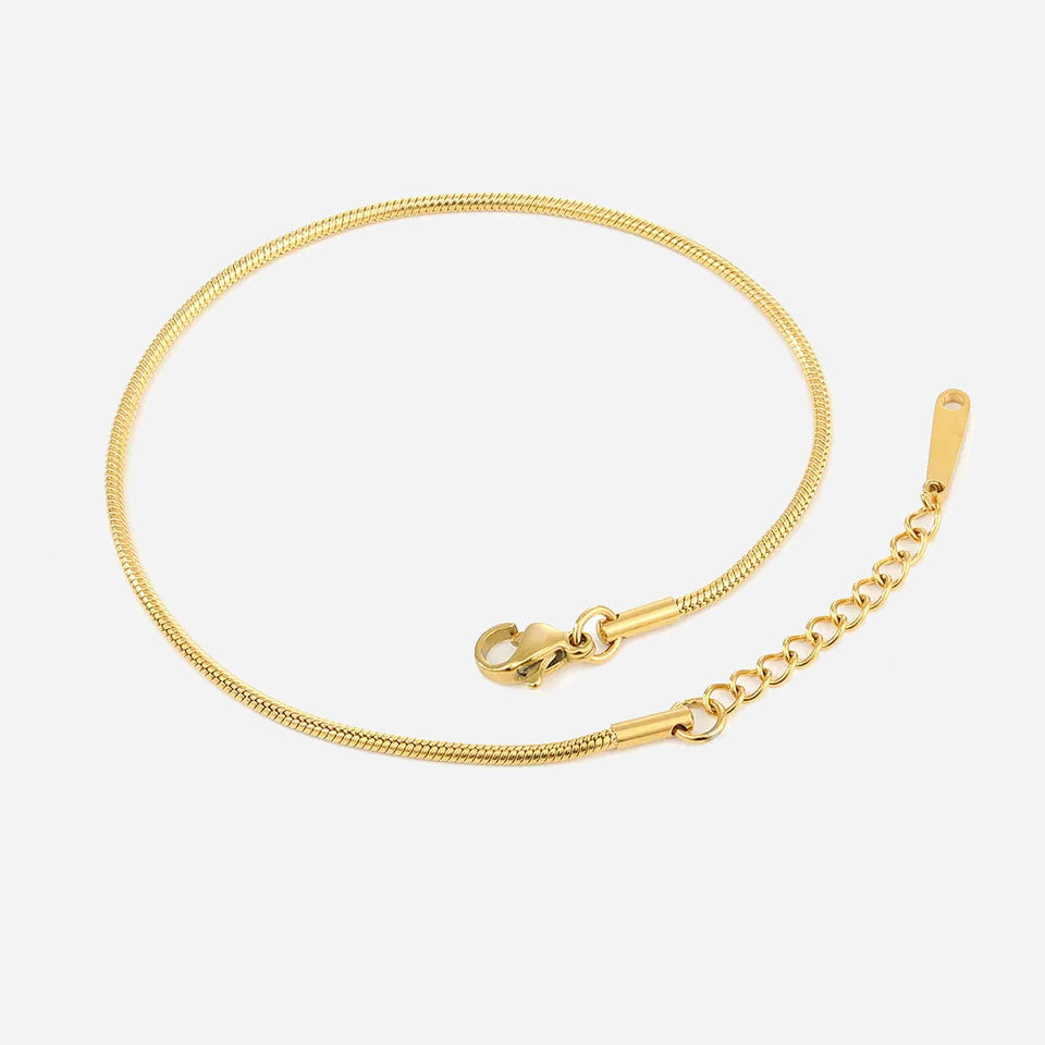 Shanileigh | Pulsera Tobillera Rosa de Oro de 18K