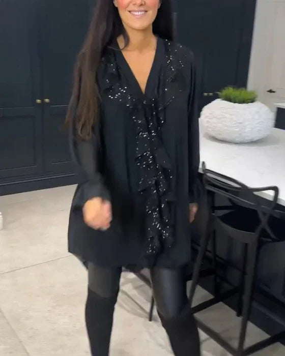 Belén™ | Blusa con volantes y estilo elegante