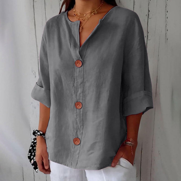 Noria™ | Blusa de lino relajada para una elegancia atemporal