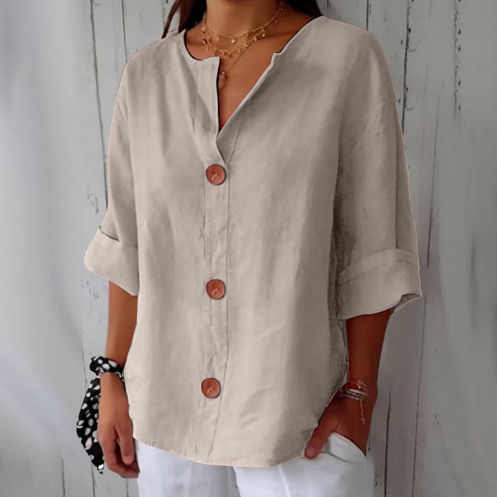 Noria™ | Blusa de lino relajada para una elegancia atemporal