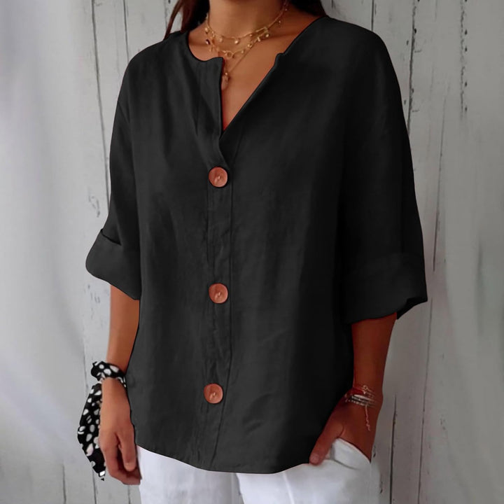 Noria™ | Blusa de lino relajada para una elegancia atemporal