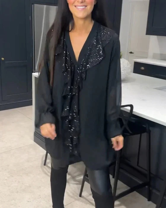 Belén™ | Blusa con volantes y estilo elegante