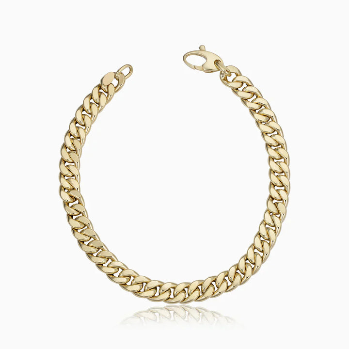 Mayzharine | Pulsera Cubana de Oro de 18k
