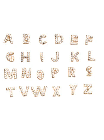 Mikhaela | Pendientes de Letras en Oro de 18 Quilates