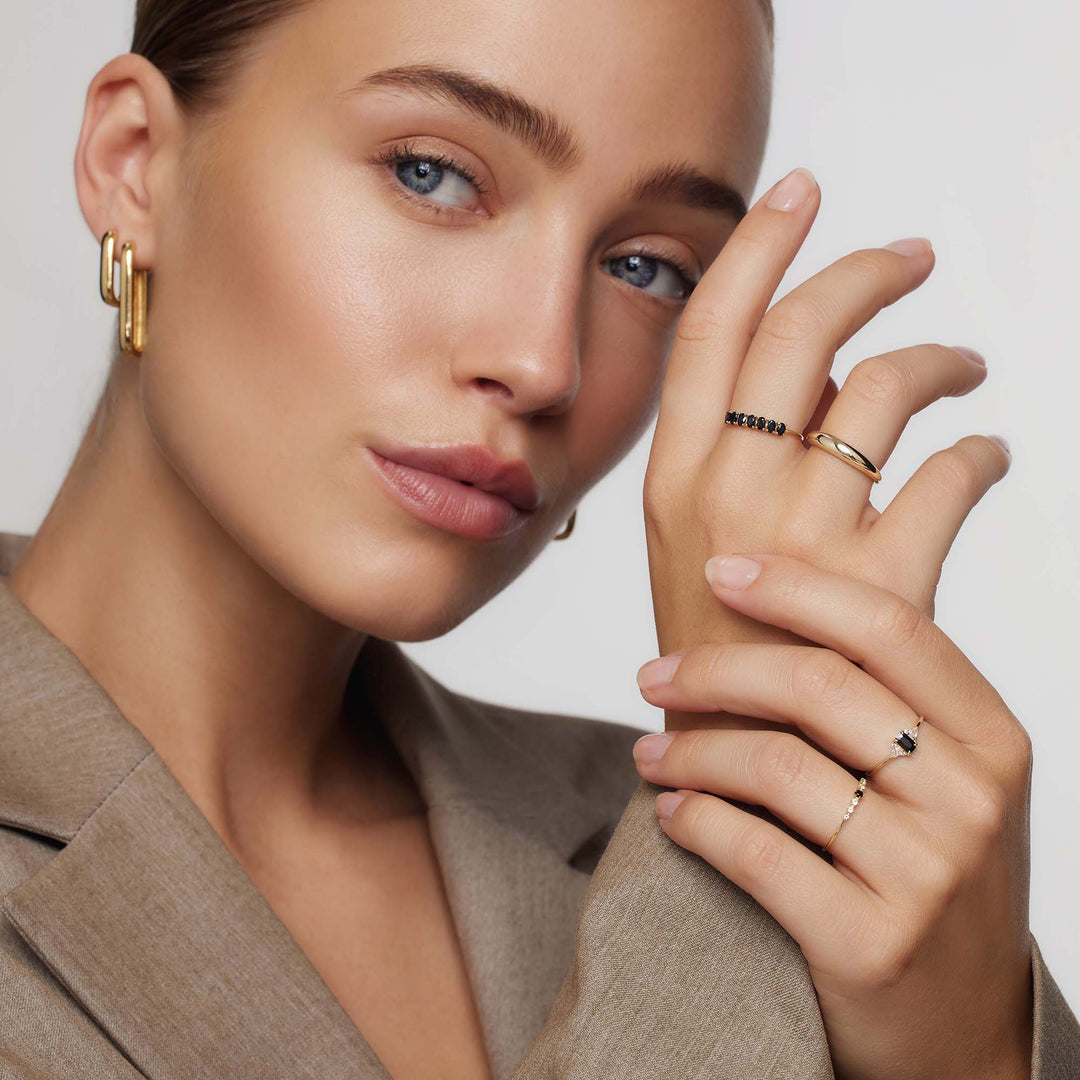 Velerianne | Anillo de Oro Sólido de 14k