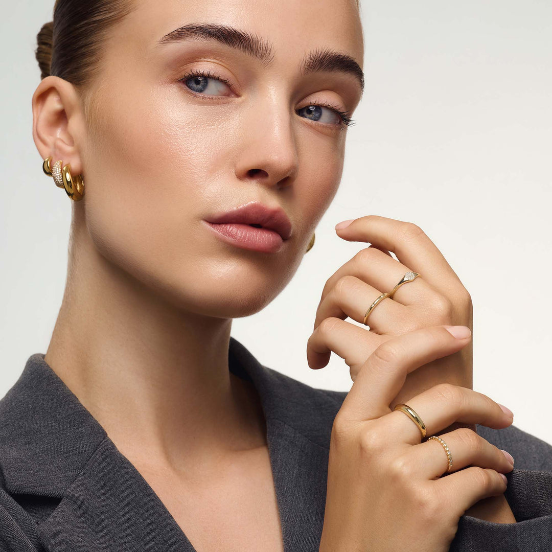 Raquienne | Anillo Midi de Oro de 18 Quilates