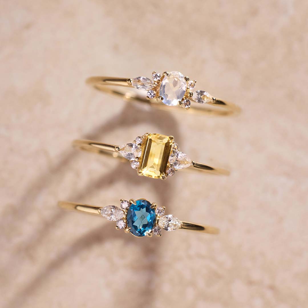 Lioravelle | Anillo de Diamante Violeta en Oro de 18 Quilates