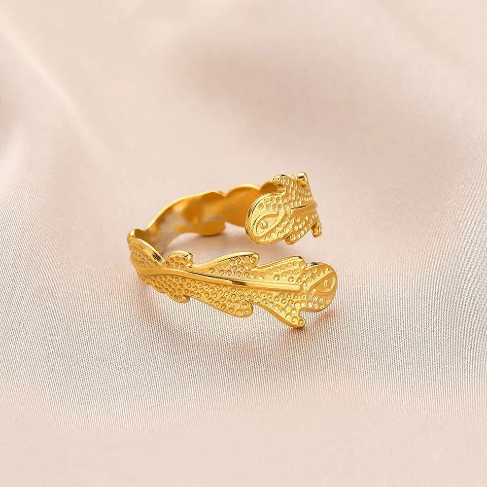 Janirelle | Anillo de Coral en Oro de 18 Quilates
