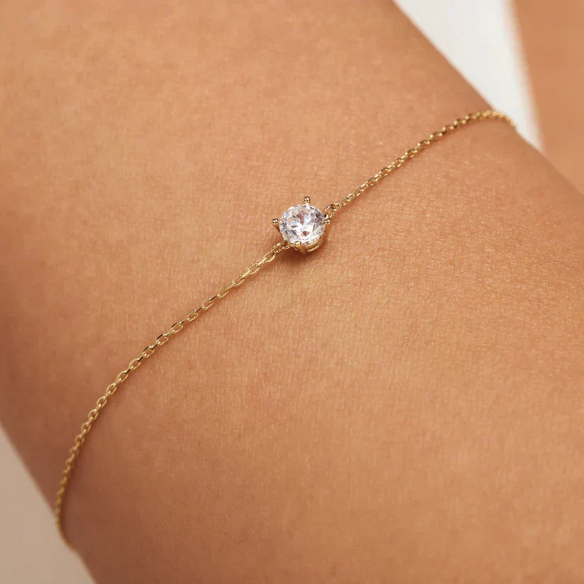 Dalynette | Pulsera de Moissanita en Oro de 14k