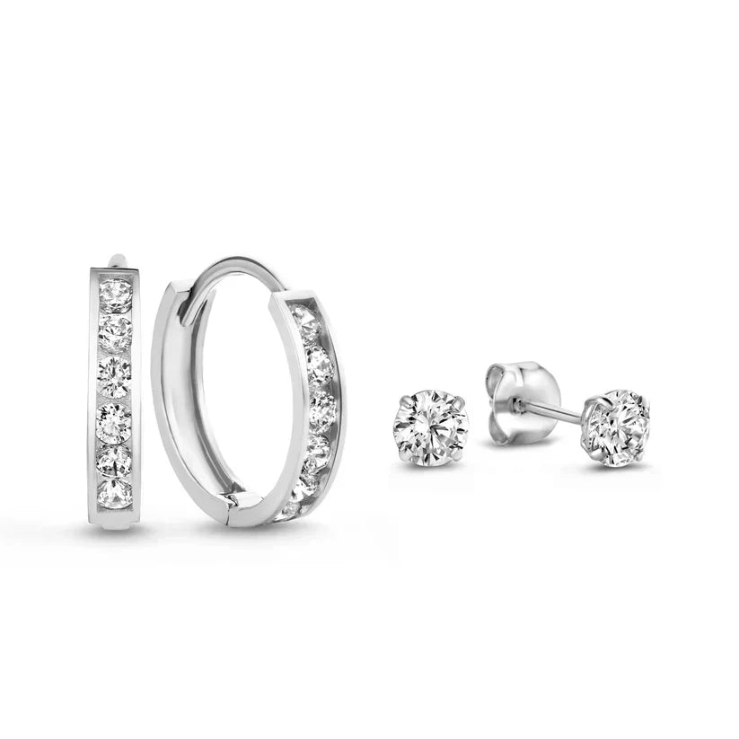Syrenellee | Conjunto de Pendientes de Oro de 14k