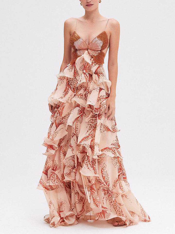 LISA | VESTIDO MAXI PAPILLON SIGNATURE