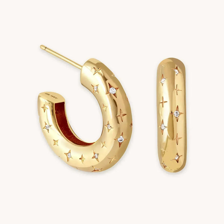 Florenzia | Pendientes de Estrella en Oro de 18k