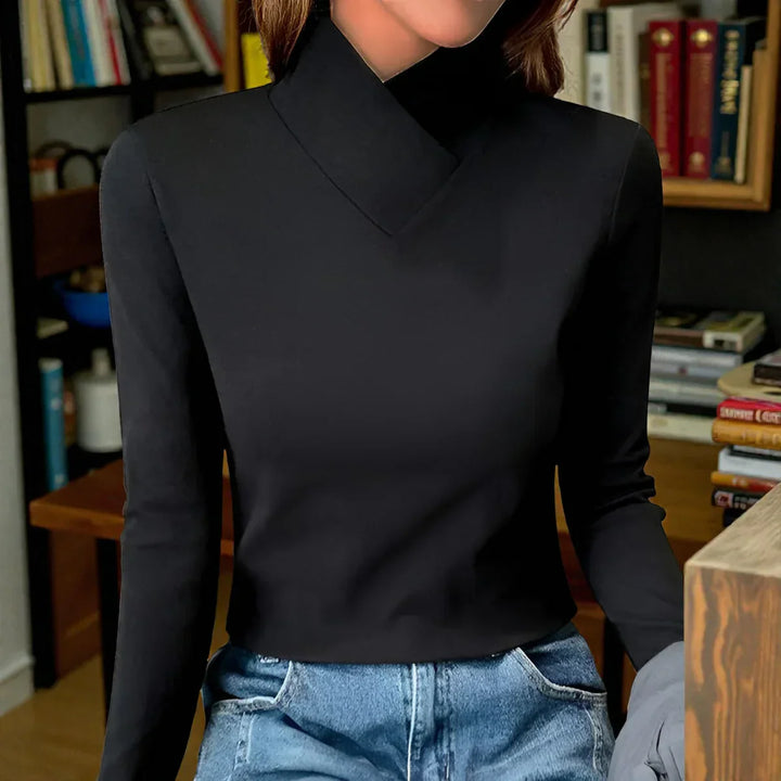 Estella™ | Jersey de cuello alto elegante