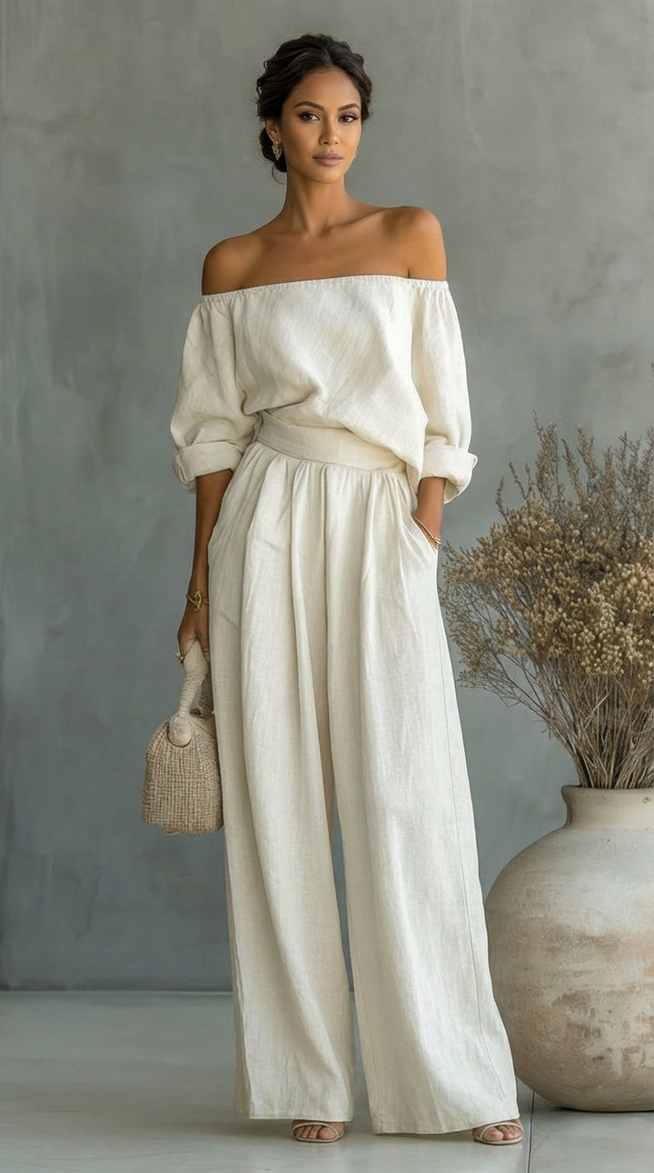 Arabella | Conjunto exclusivo efecto lino para un verano con estilo