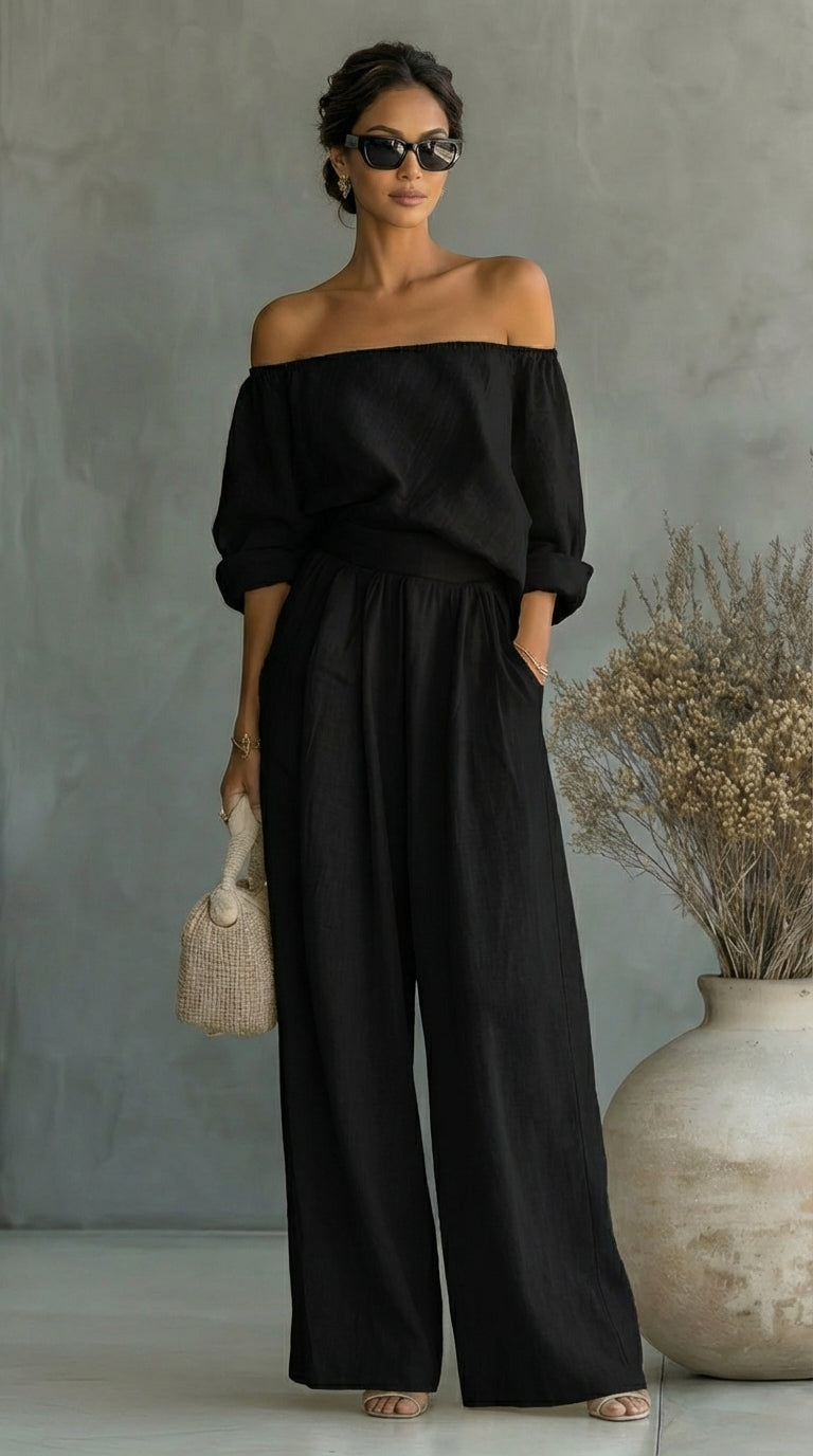 Arabella | Conjunto exclusivo efecto lino para un verano con estilo
