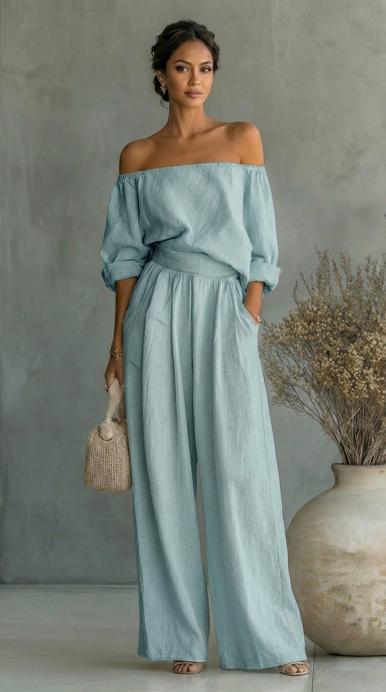 Arabella | Conjunto exclusivo efecto lino para un verano con estilo