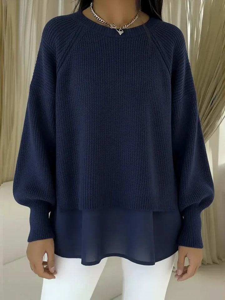 Araceli™ | Jersey casual elegante de punto acanalado