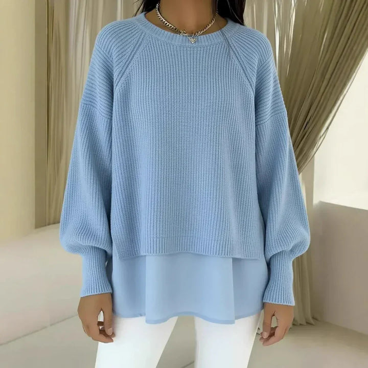 Araceli™ | Jersey casual elegante de punto acanalado