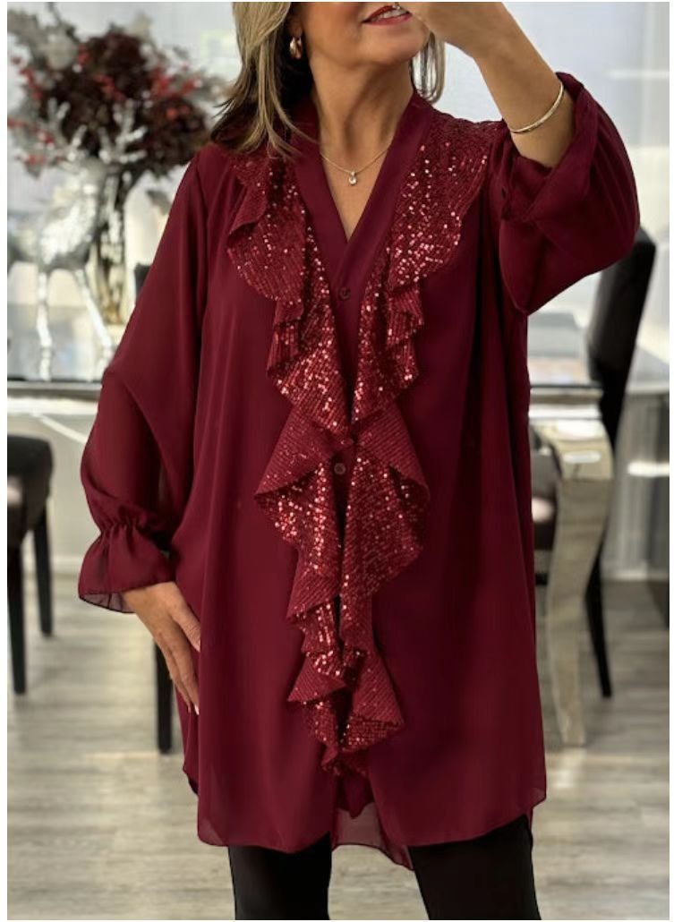 Belén™ | Blusa con volantes y estilo elegante