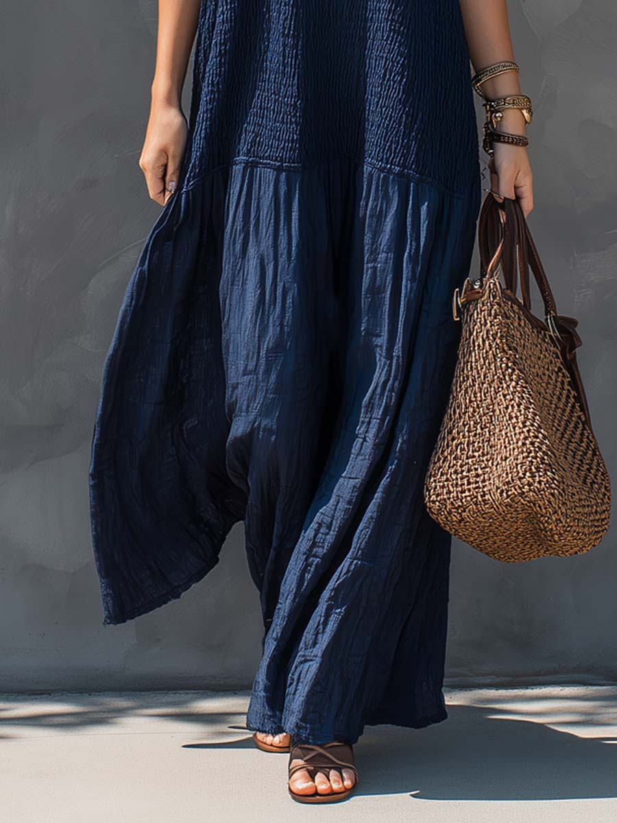 Jimena™ | Vestido maxi patchwork bohemio