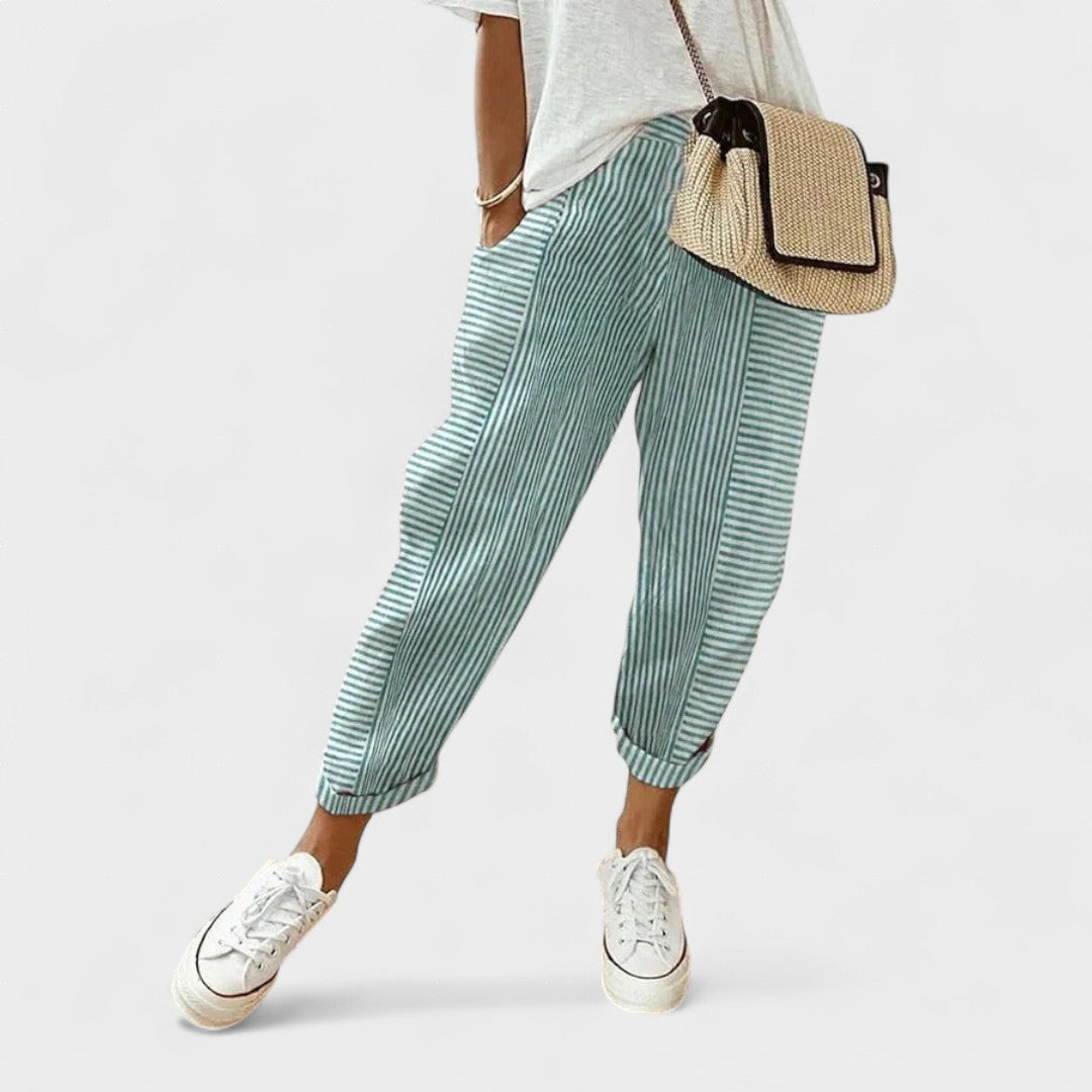 Lucía™ | Pantalones a Rayas con Estilo
