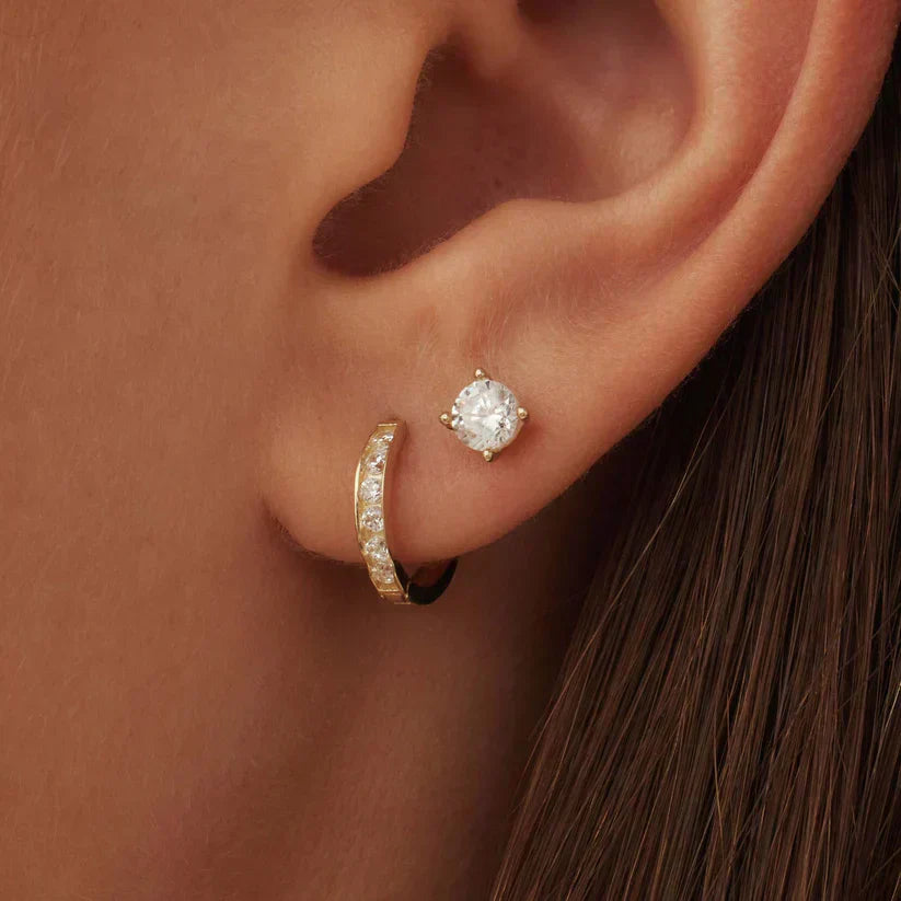 Syrenellee | Conjunto de Pendientes de Oro de 14k