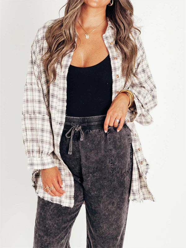 Eva™ | Sobrecamisa de cuadros estilo relajado