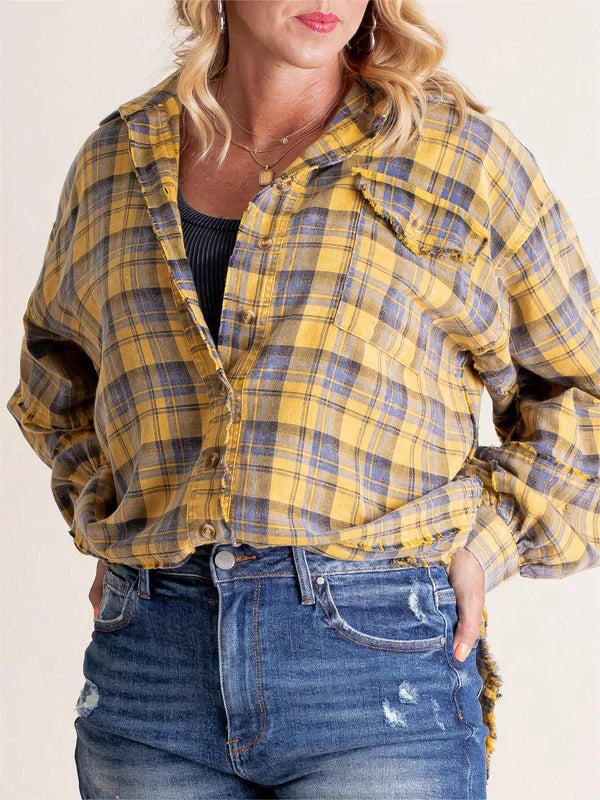 Eva™ | Sobrecamisa de cuadros estilo relajado