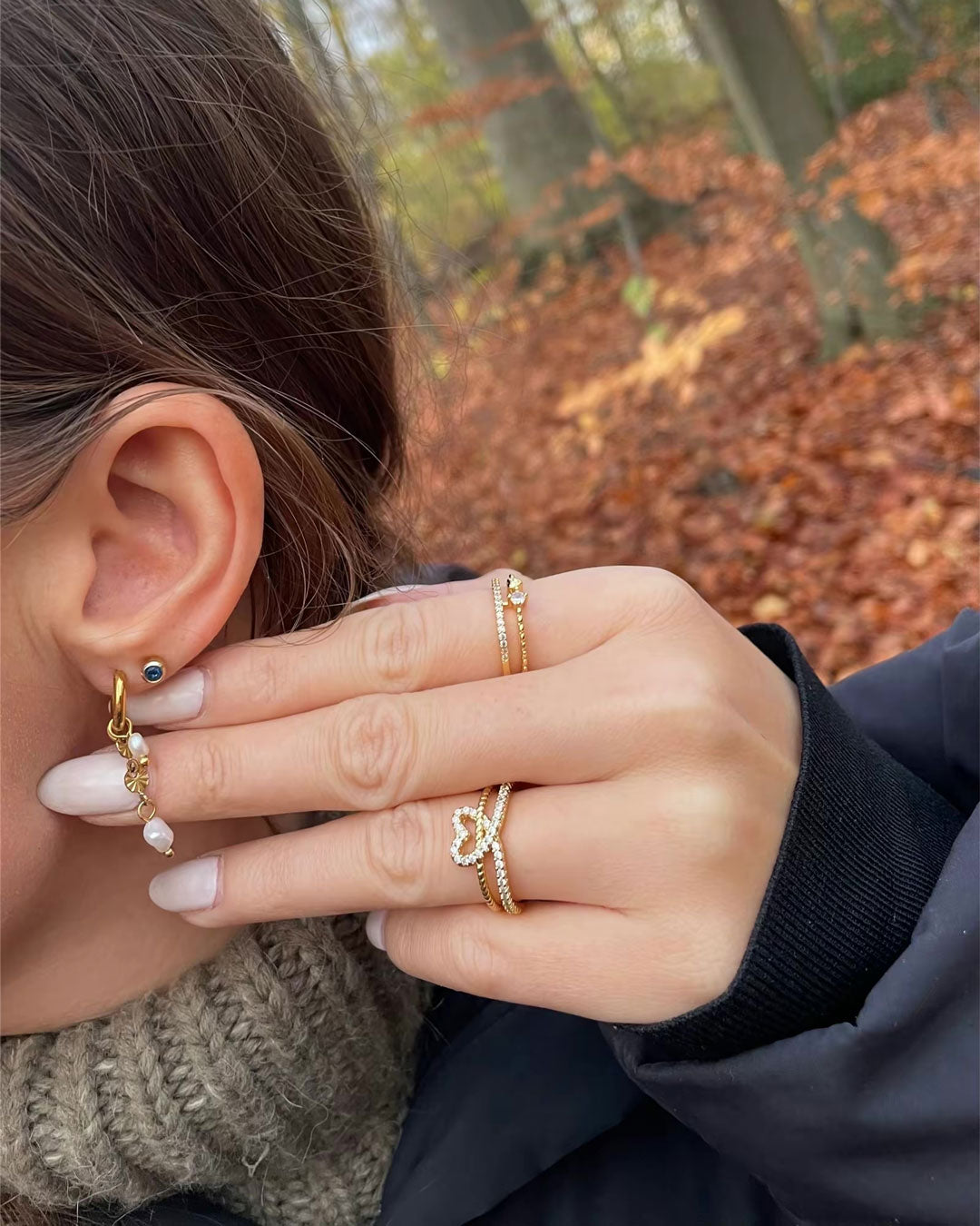 Lyannette | 18K Gold Sun Earrings